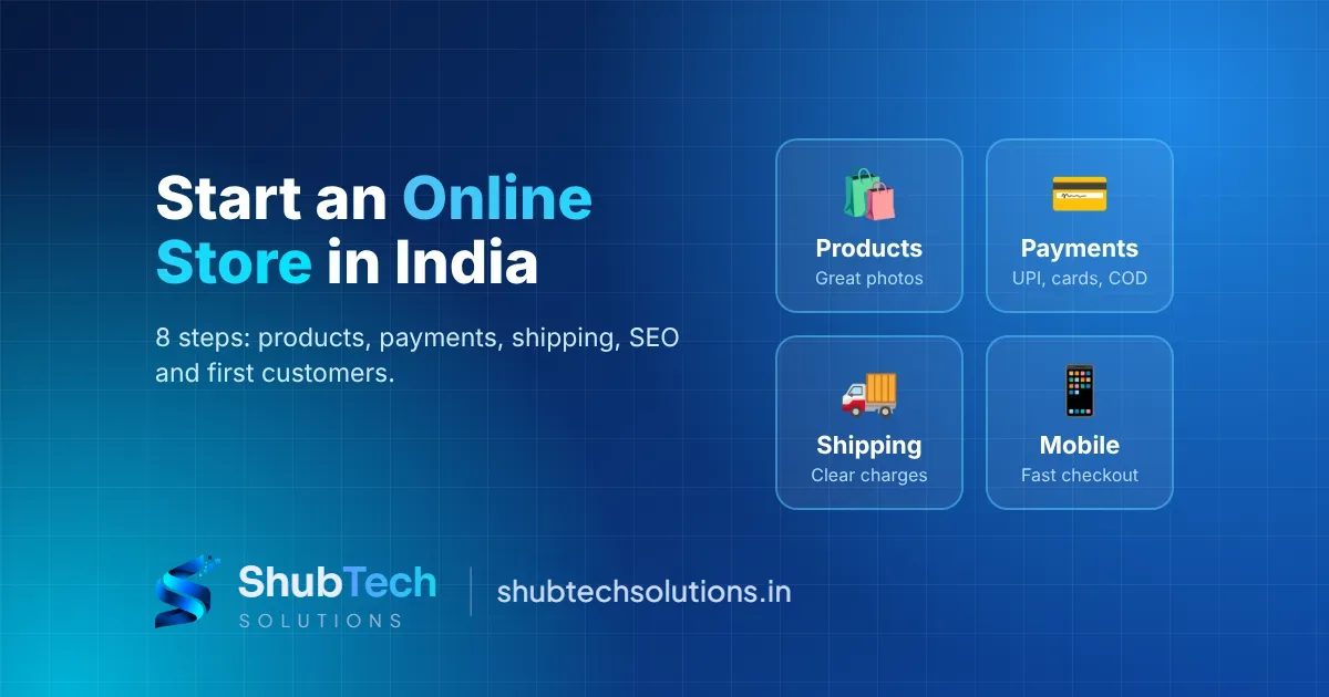 How to Start an Online Store in India: 8 Steps (2026 Guide)